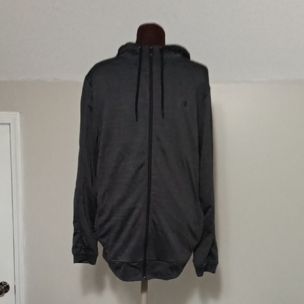 Russell Athletic Black Zip Up Sweater Comfortable Versatile Design